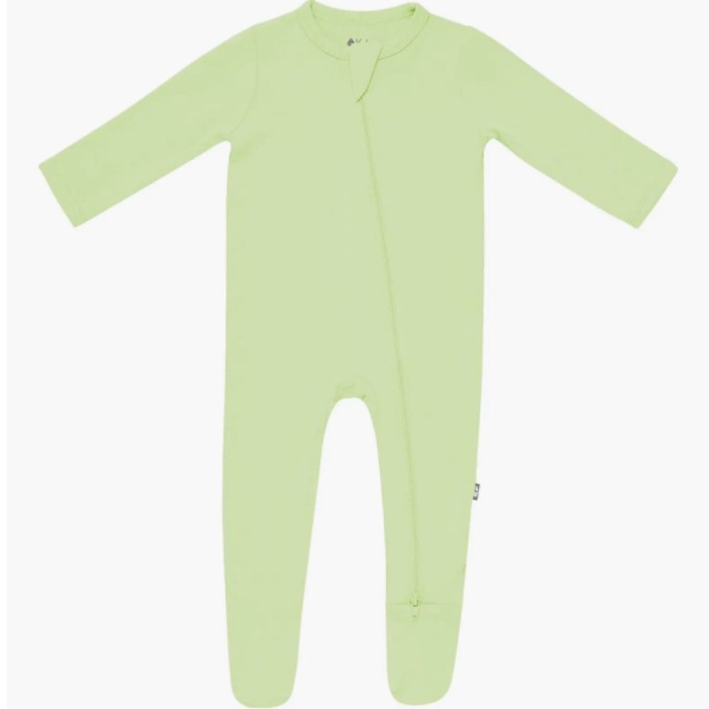 NWT Kyte Baby Pistachio Zip Footie